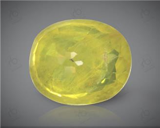 Natural Heated & Treated Yellow Sapphire 3.23 CTS (DIN 86126 )